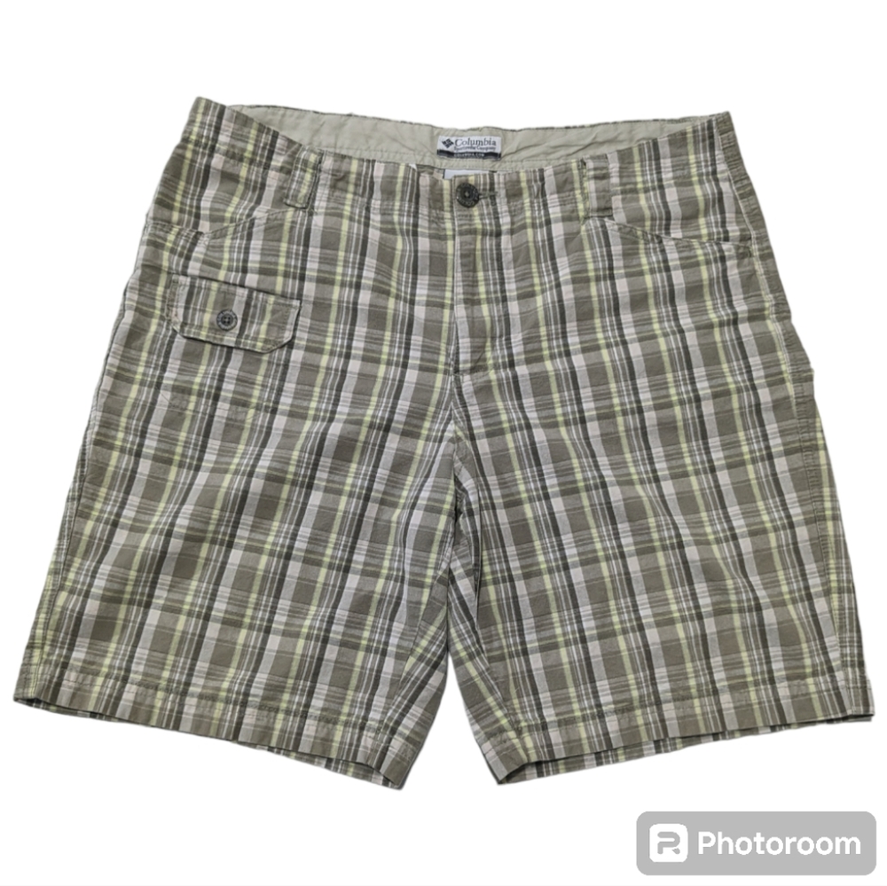 Columbia Womens plaid Shorts Cotton Size 14